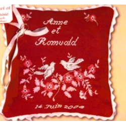 Coussin mariage Oiseaux