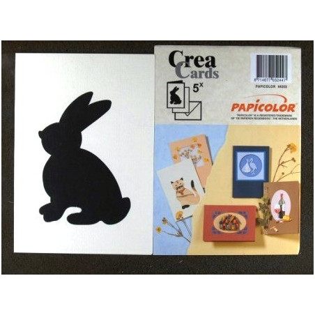 Cartes Lapin Ecru