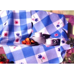 Nappe carreaux bleus